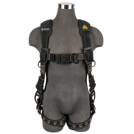 SAFEWAZE Arc Flash Full Body Harness: DE 3D, DE QC Chest, DE FD, TB Legs, XL 020-1270